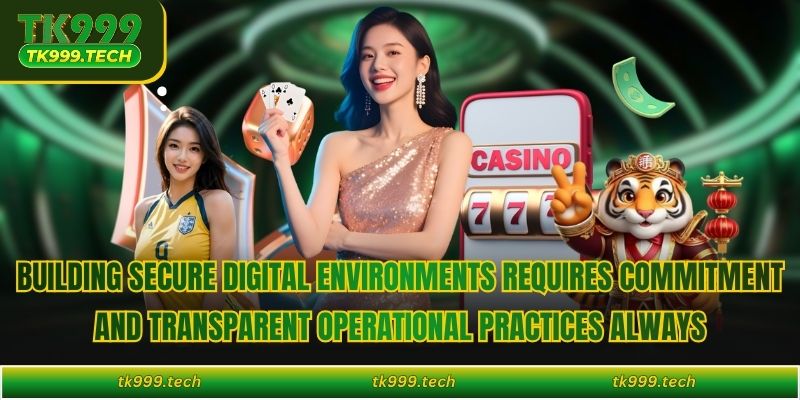 Building secure digital environments requires commitment and transparent operational practices always