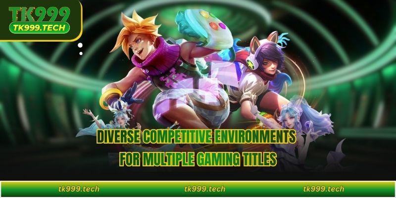 Diverse competitive environments for multiple gaming titles