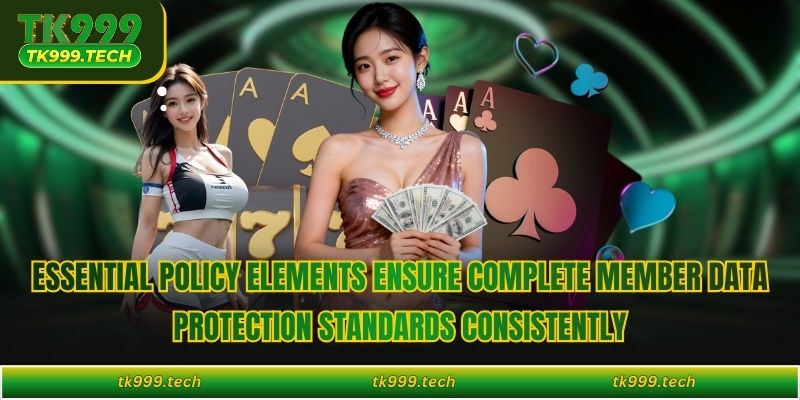 Essential policy elements ensure complete member data protection standards consistently