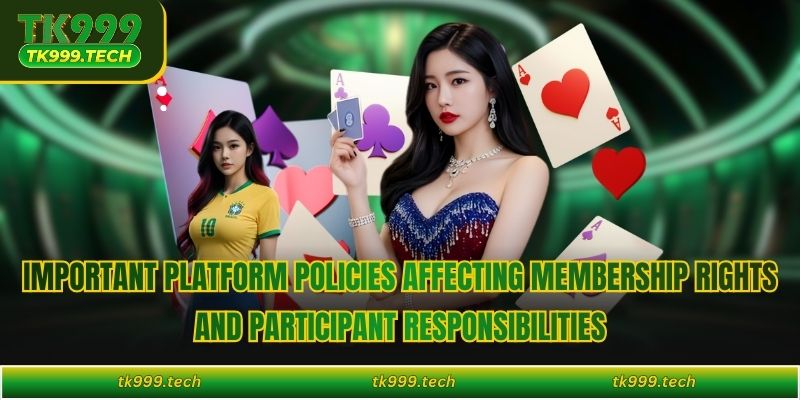 Important platform policies affecting membership rights and participant responsibilities