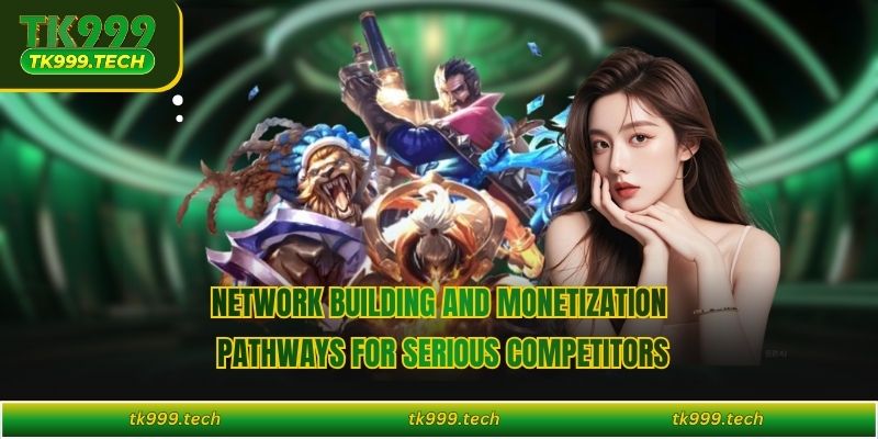 Network building and monetization pathways for serious competitors