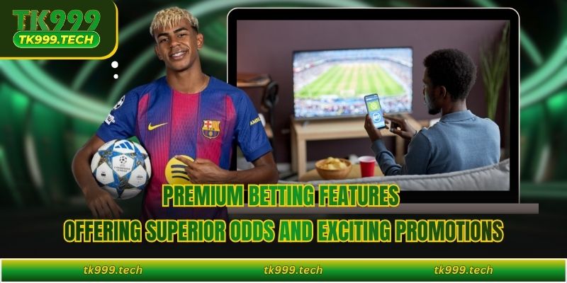 Premium betting features offering superior odds and exciting promotions