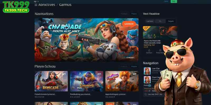 The platform  offers a clean and user-friendly interface suitable for all types of players.