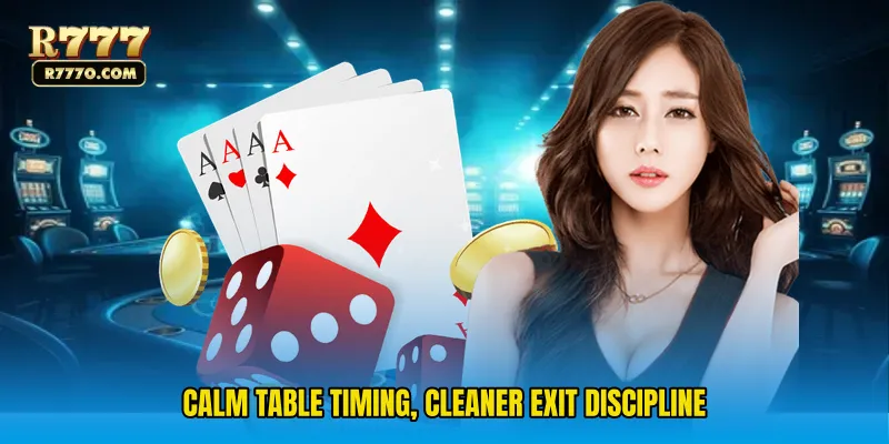 Calm table timing, cleaner exit discipline
